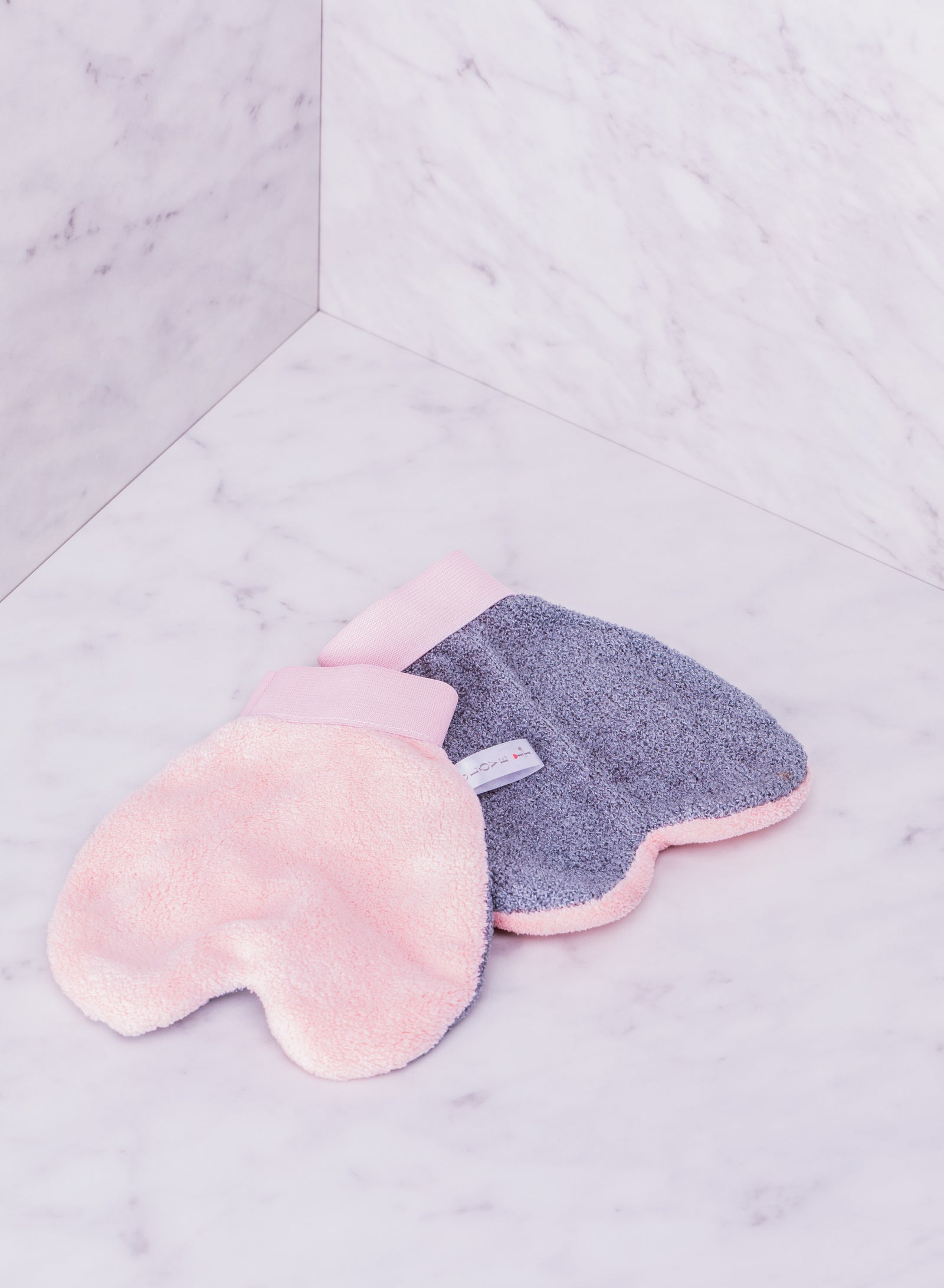 Gants De Toilette En Microfibre - Lot De 5 Couleurs, 14,5x21cm, Avec Crochets Adhésifs, Famille